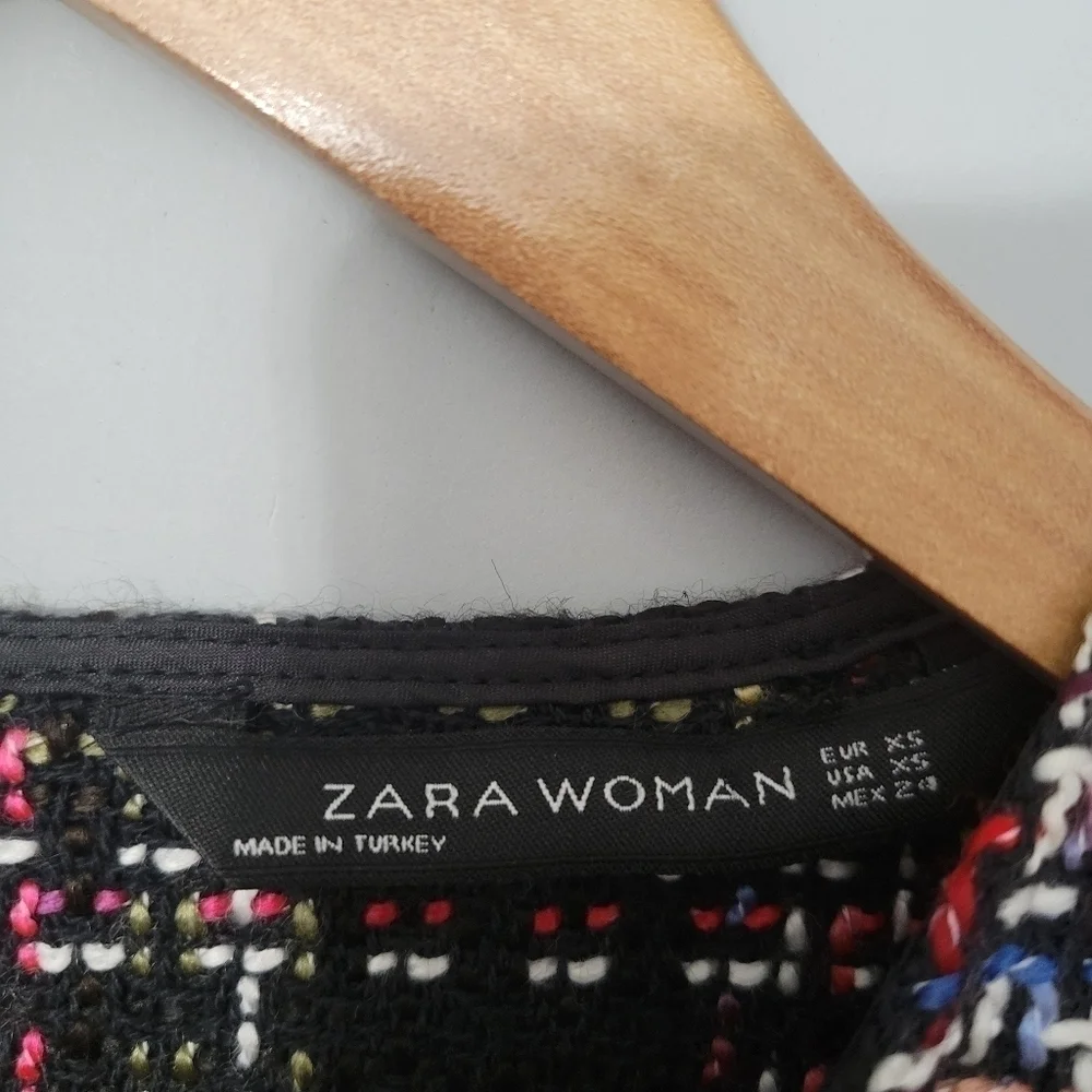 Zara Multicolor Tweed Oversized Sweater - Picture 8 of 13